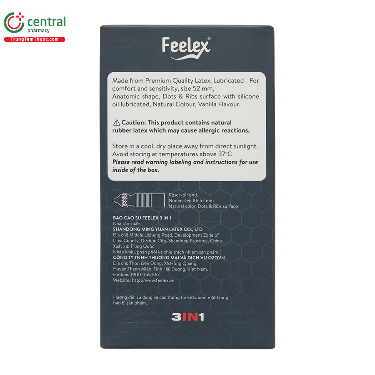 bao cao su feelex 3in1 5 P6855