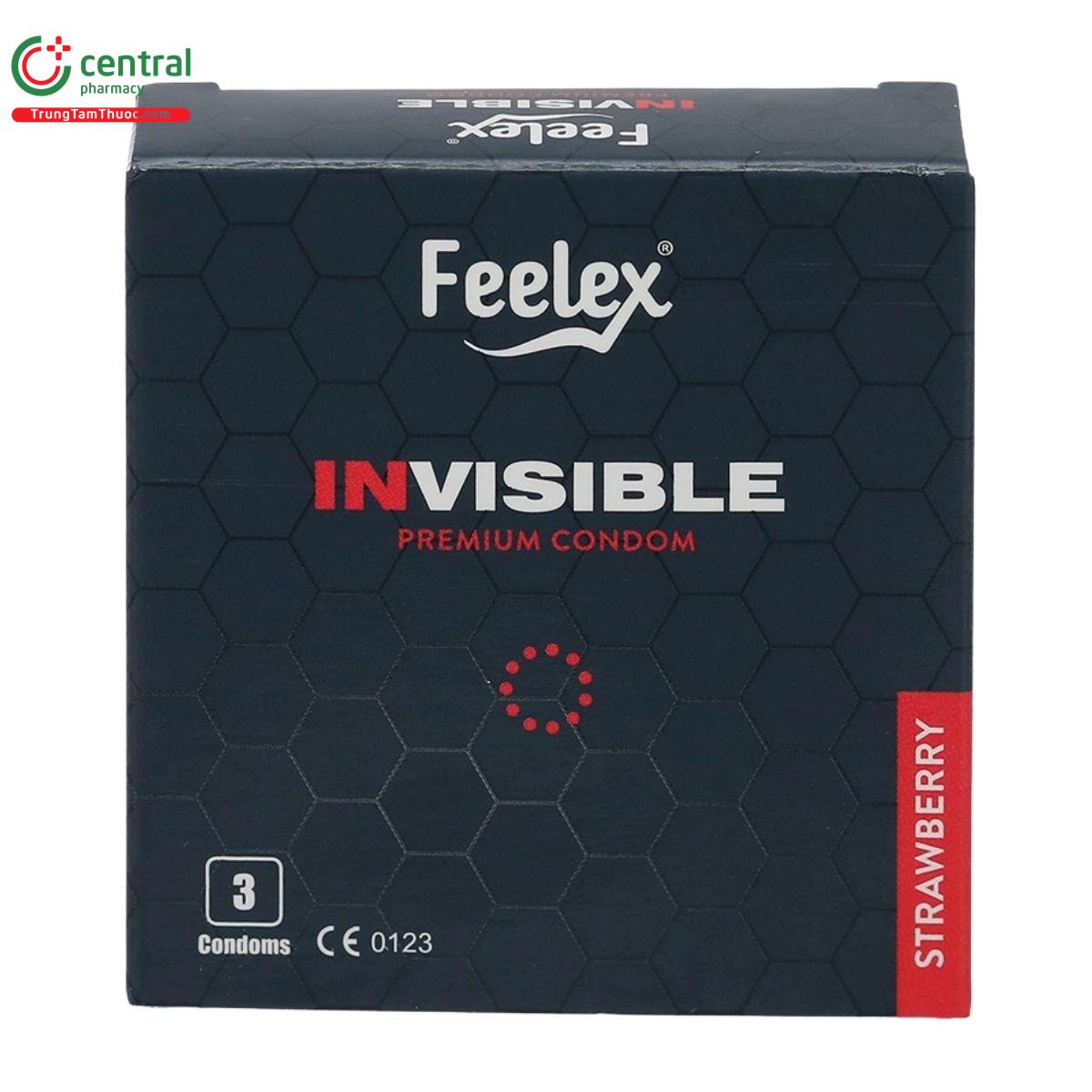 bao cao su feelex invisible huong dau 3 H3585