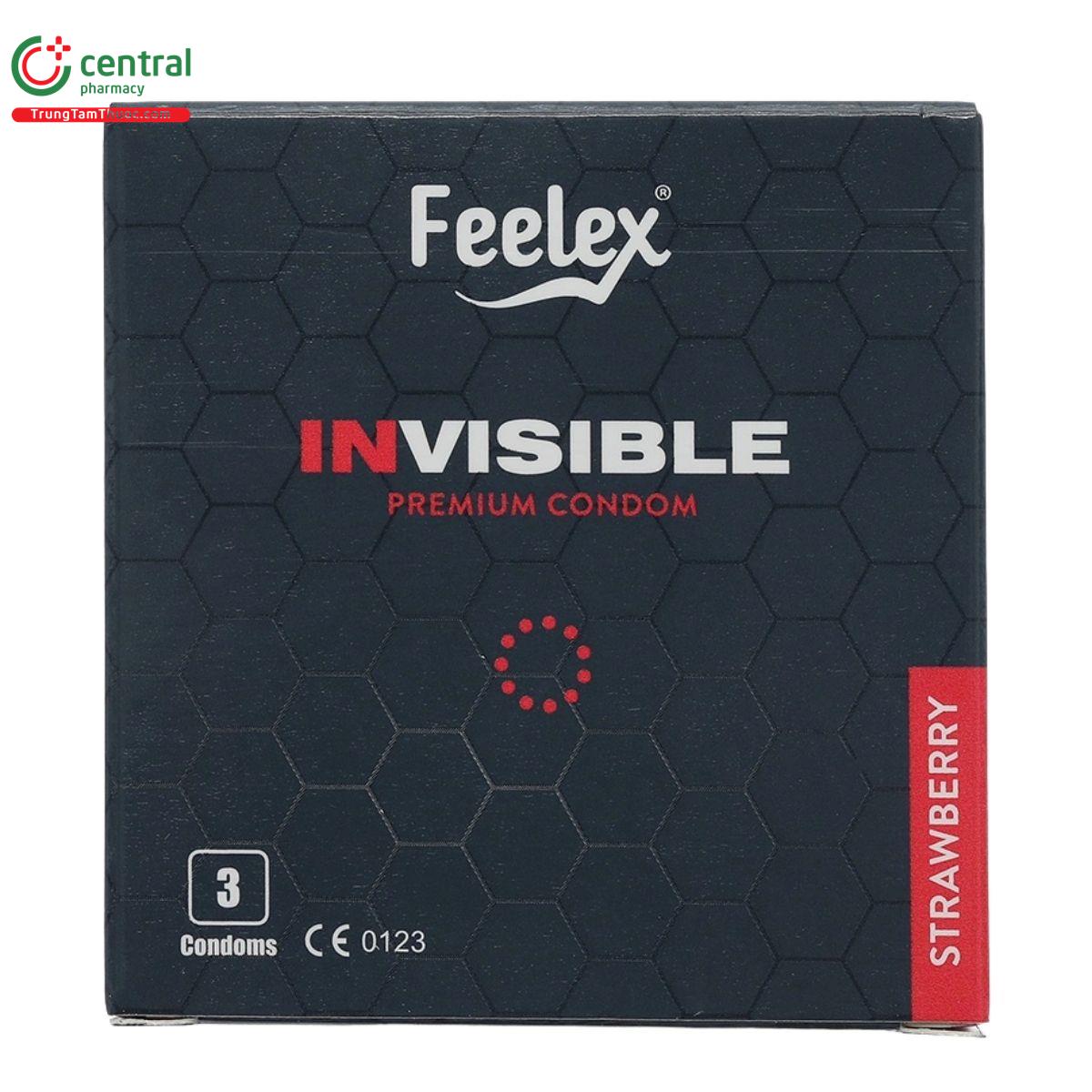 bao cao su feelex invisible huong dau 4 B0858