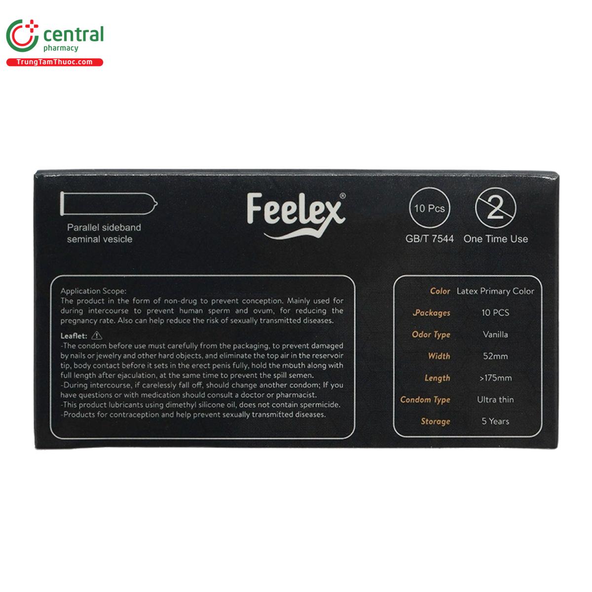 bao cao su feelex invisible huong vanilla 5 R7075