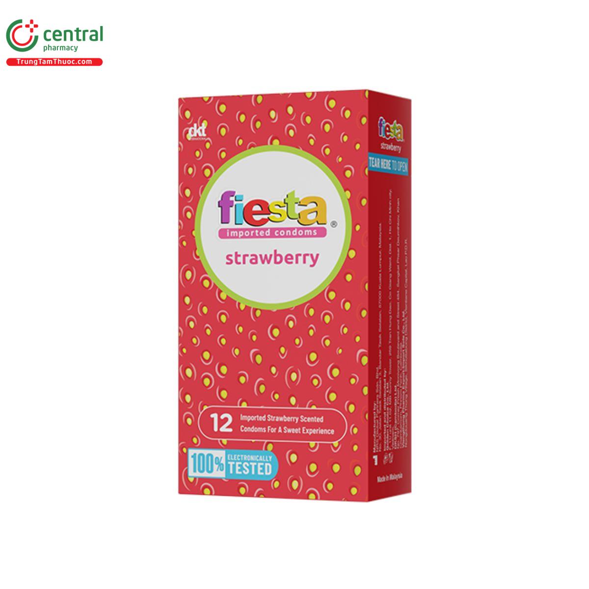 bao cao su fiesta strawberry 1 F2633 bao cao su fiesta strawberry 1 F2633