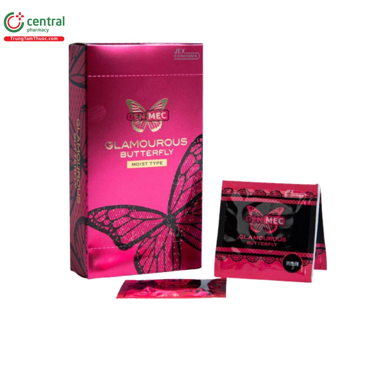 bao cao su glamourous butterfly moist type jex 1 D1112