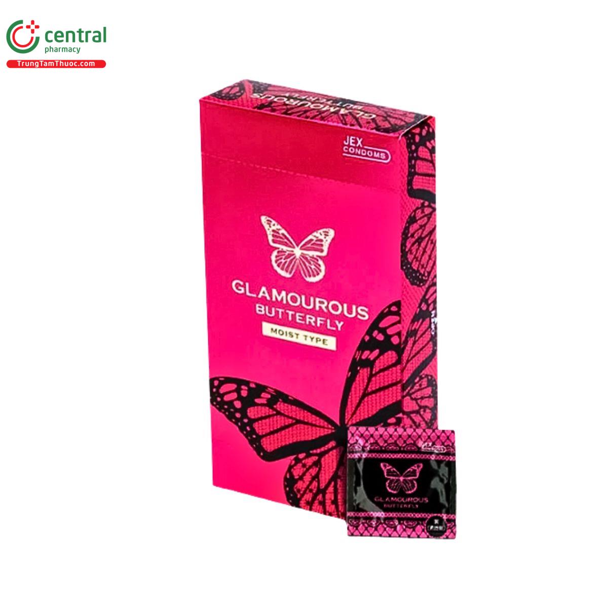 bao cao su glamourous butterfly moist type jex 3 D1516