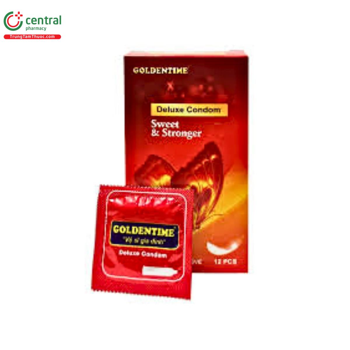 bao cao su goldentime sweet stronger buom do 3 M5672