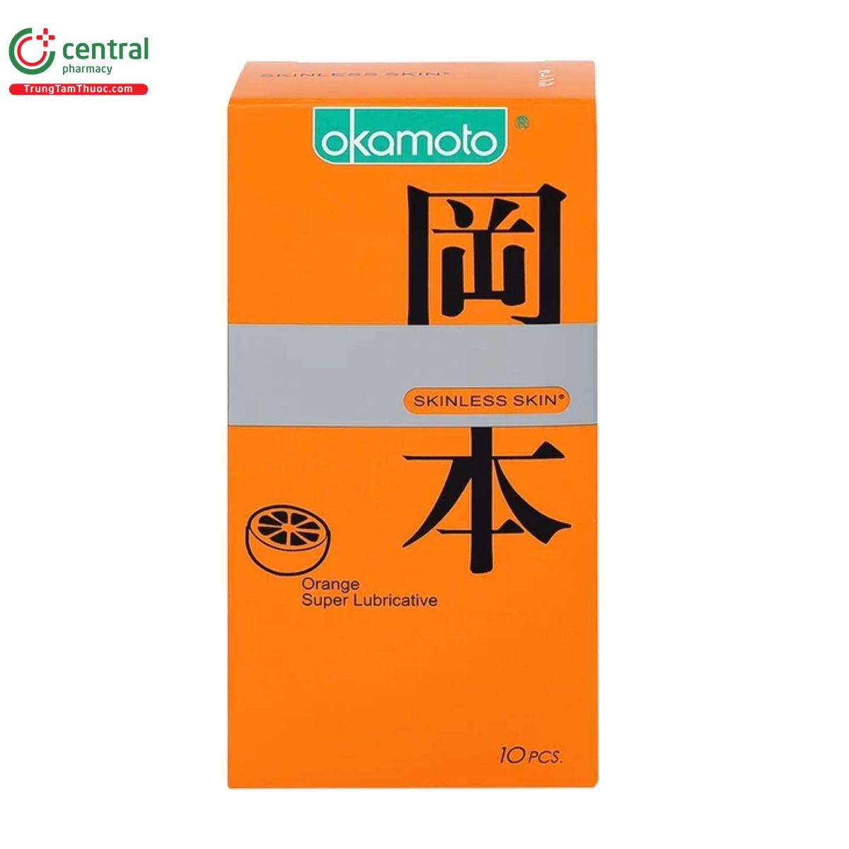 bao cao su okamoto skinless skin orange 3 N5886