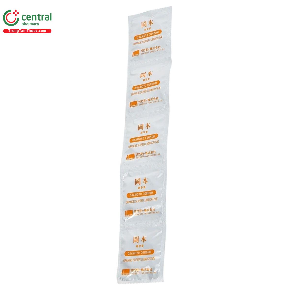 bao cao su okamoto skinless skin orange 8 T8346