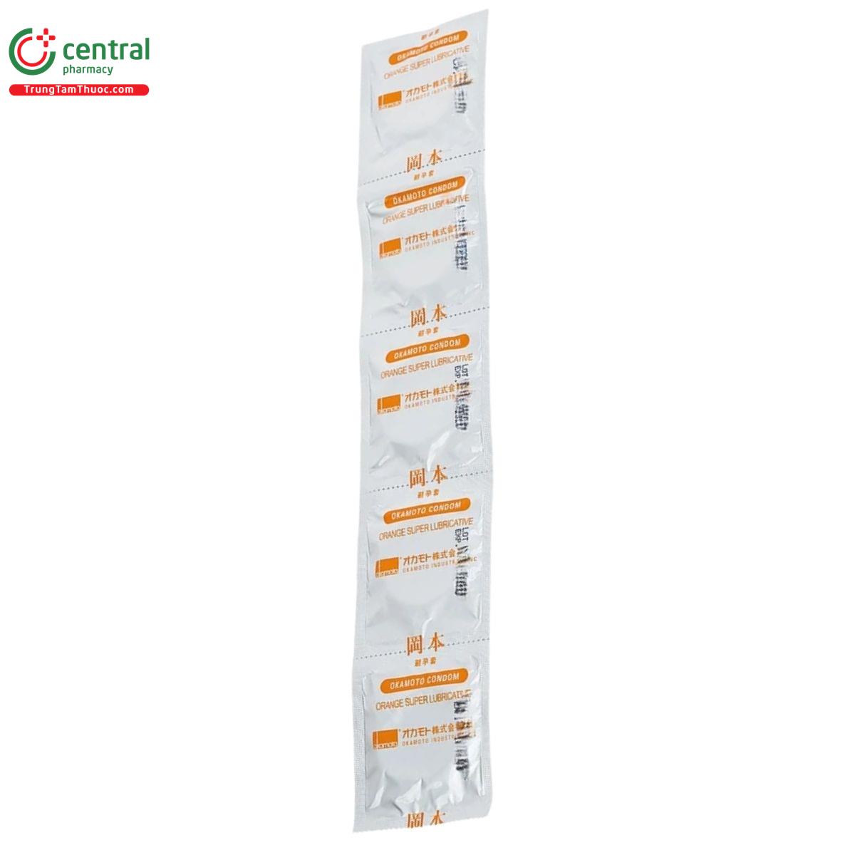 bao cao su okamoto skinless skin orange 9 N5600