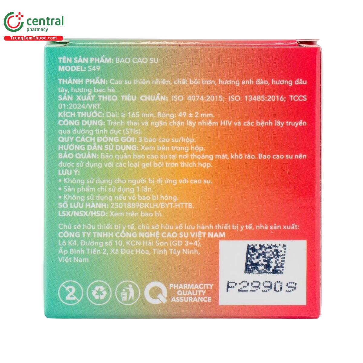 bao cao su pharmacity ultra invisible fruity mix 4 O6072