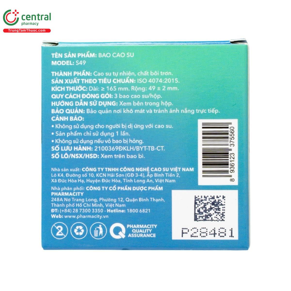 bao cao su pharmacity ultra invisible peppermint 5 U8721