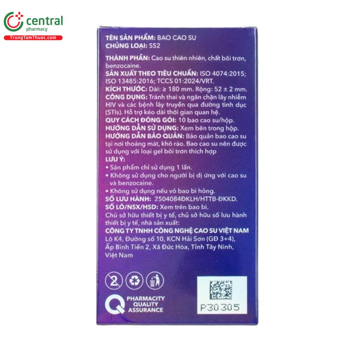 bao cao su pharmacity ultra performing 5 F2717