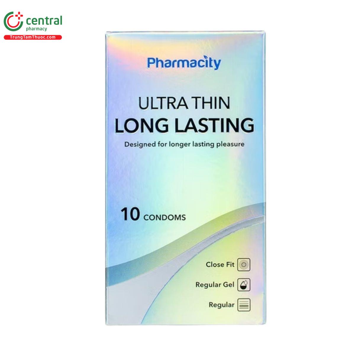 bao cao su pharmacity ultra thin long lasting 2 I3118