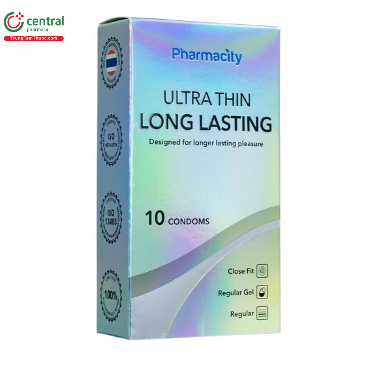 bao cao su pharmacity ultra thin long lasting 3 B0471