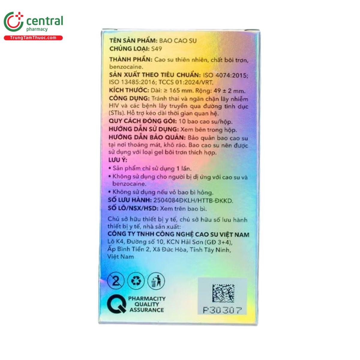 bao cao su pharmacity ultra thin long lasting 5 G2032