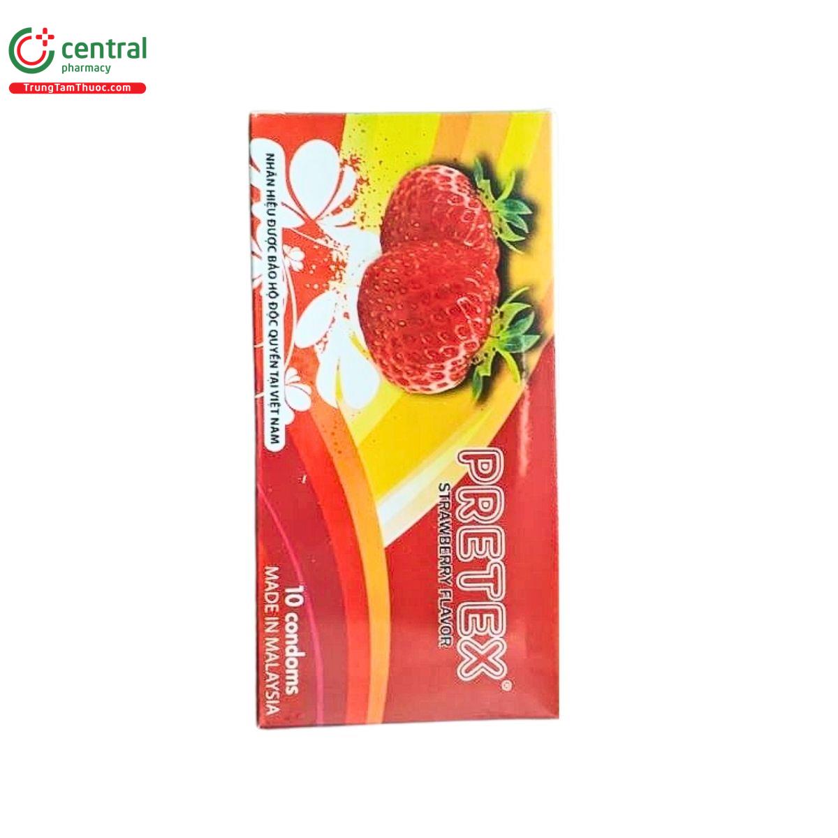 bao cao su pretex strawberry flavor 3 T7162