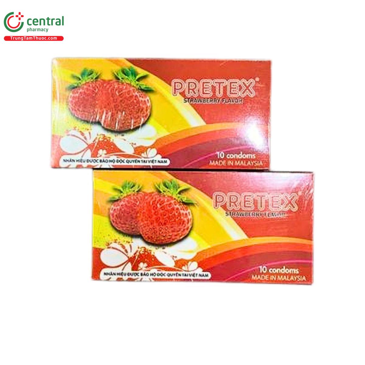 bao cao su pretex strawberry flavor 5 U8174