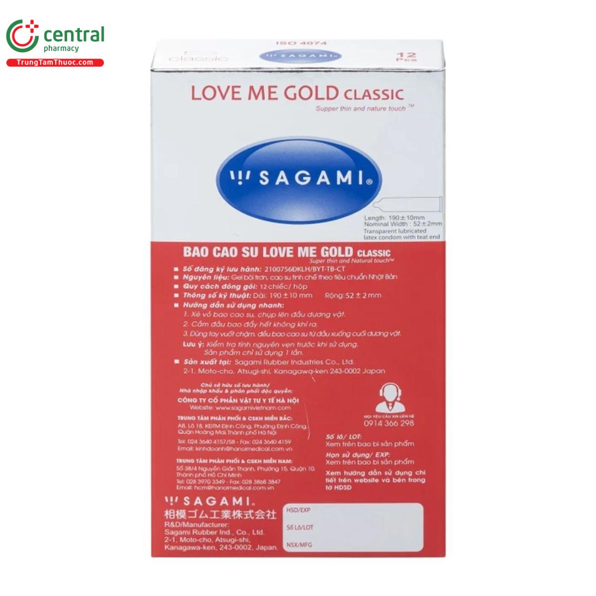 bao cao su sagami classic 4 G2152