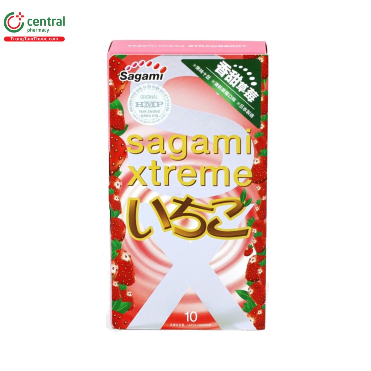 bao cao su sagami xtreme strawberry 1 T7008