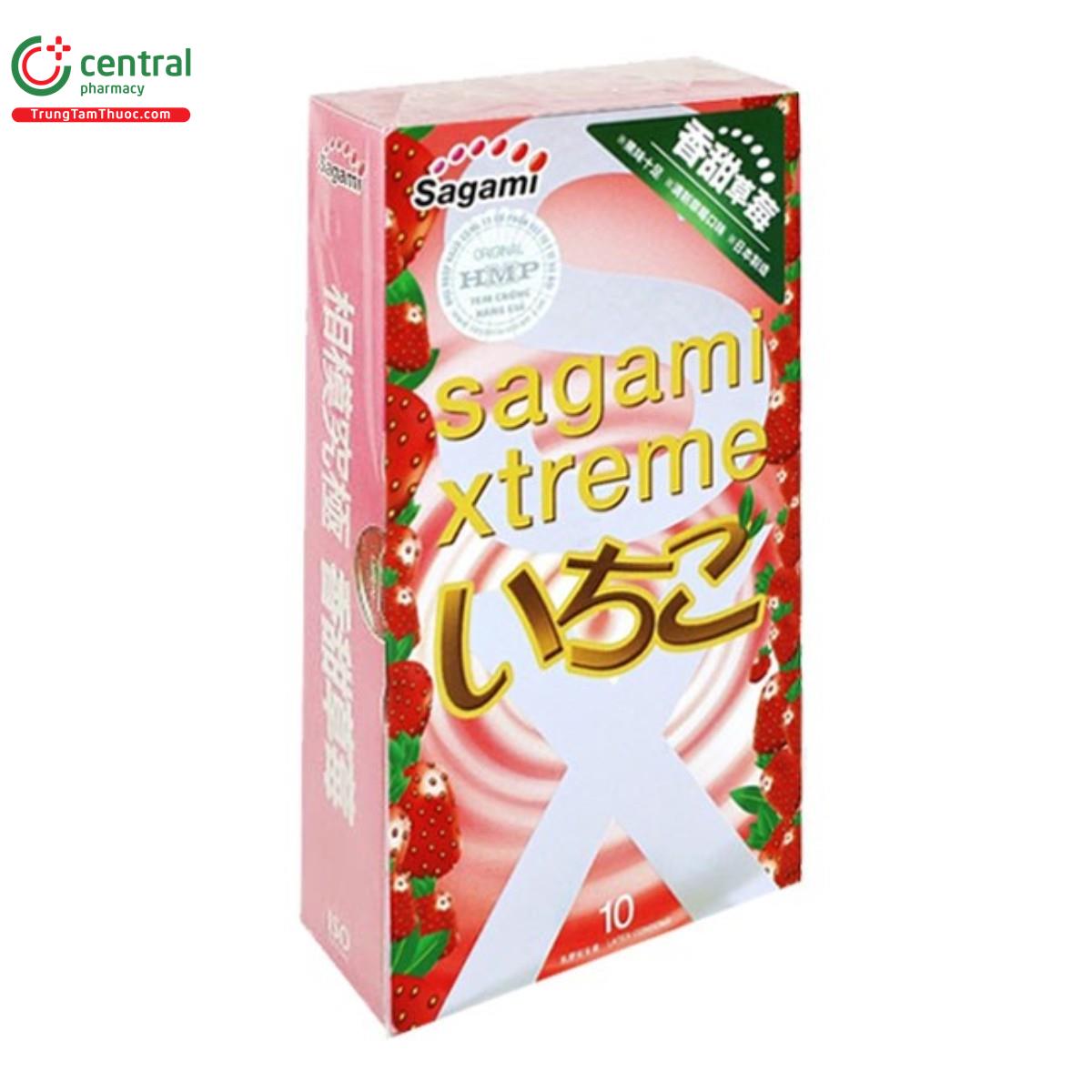 bao cao su sagami xtreme strawberry 3 K4372