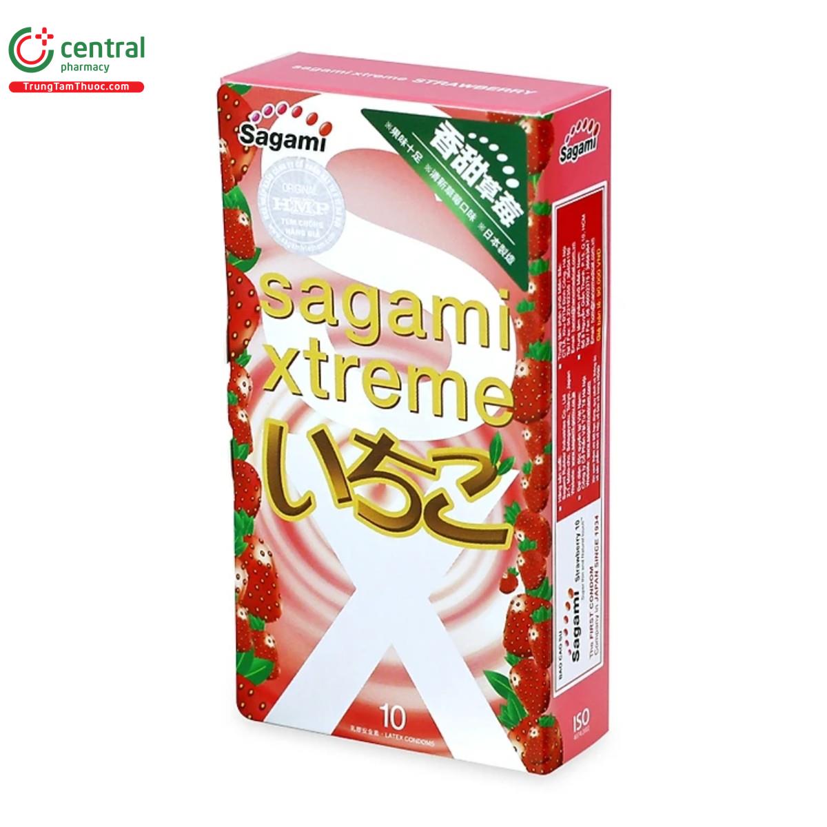 bao cao su sagami xtreme strawberry 4 R7018