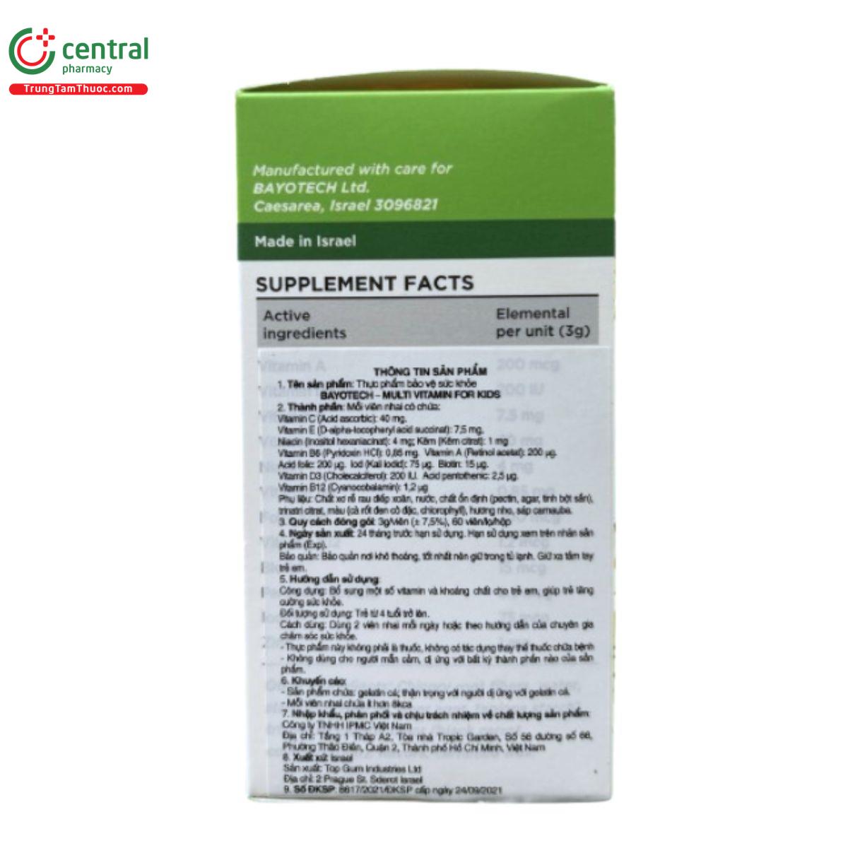 bayotech multi vitamin for kids 2 M4122