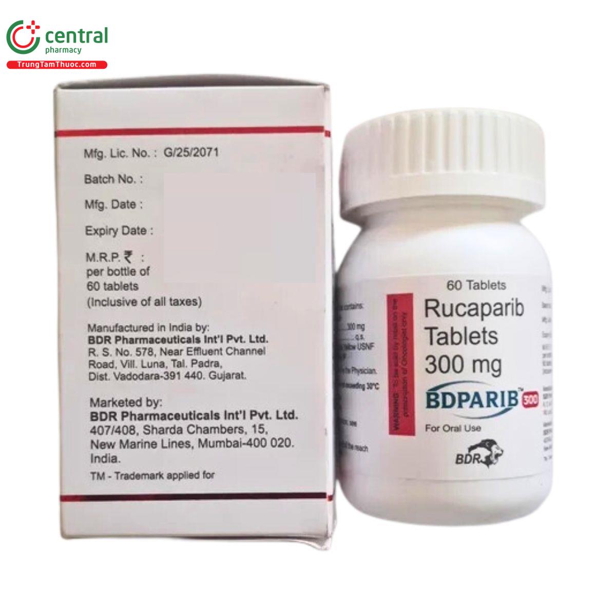 bdparib 300mg rucaparib tablets 2 V8136