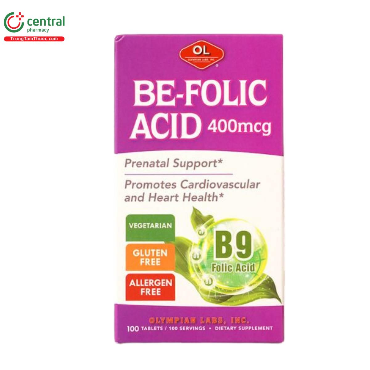 be folic acid 4 O5581