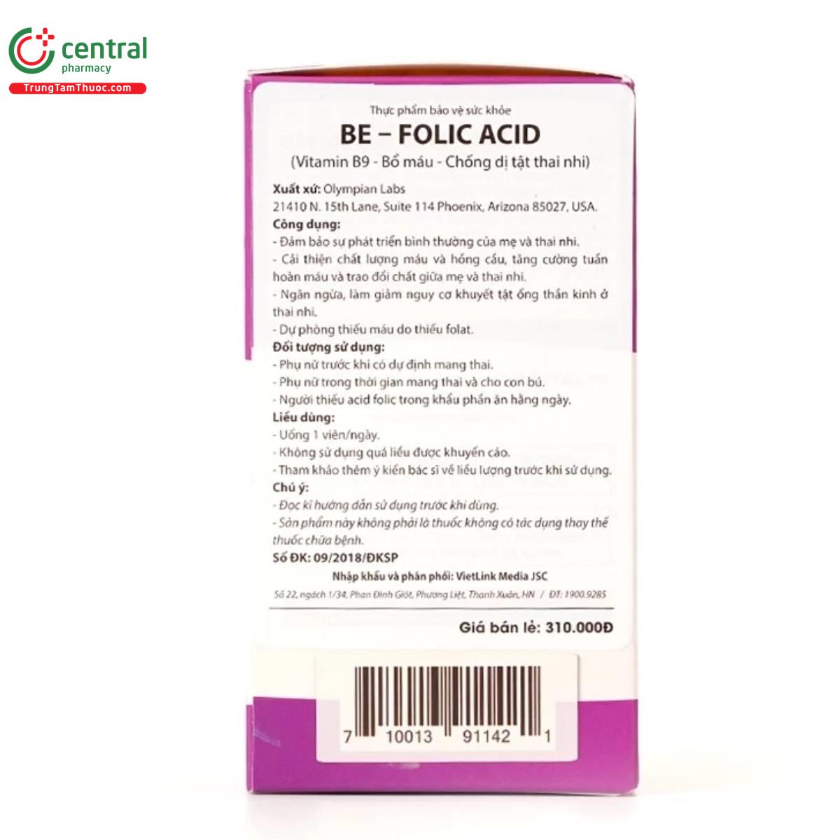 be folic acid 6 F2854