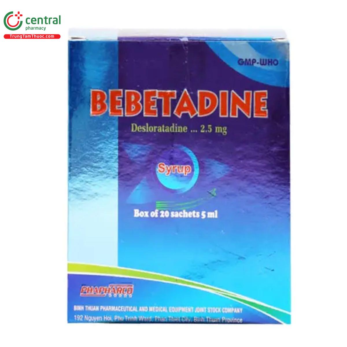 bebetadine 2 5mg 5ml 8 L4045