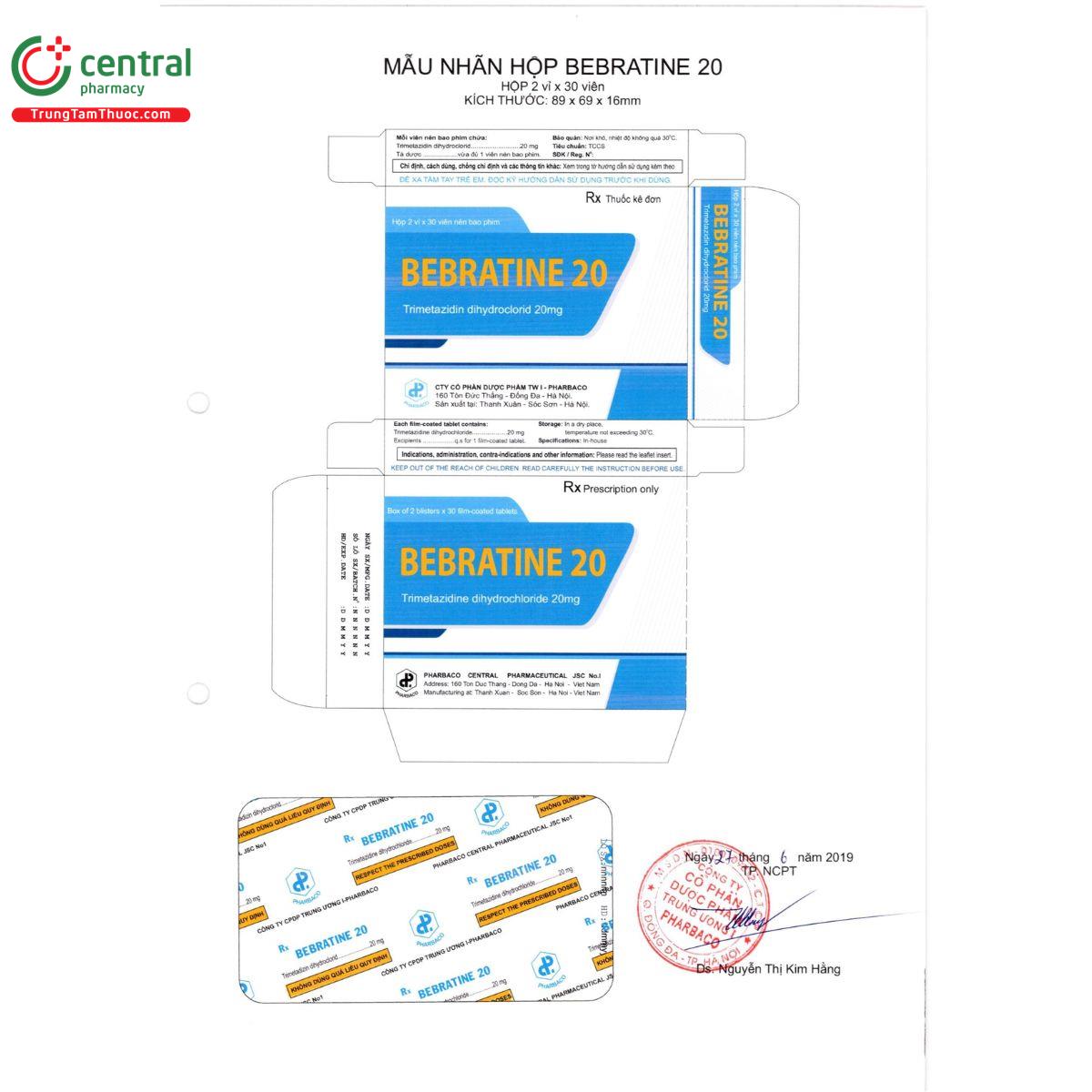 bebratine 20 2 D1551