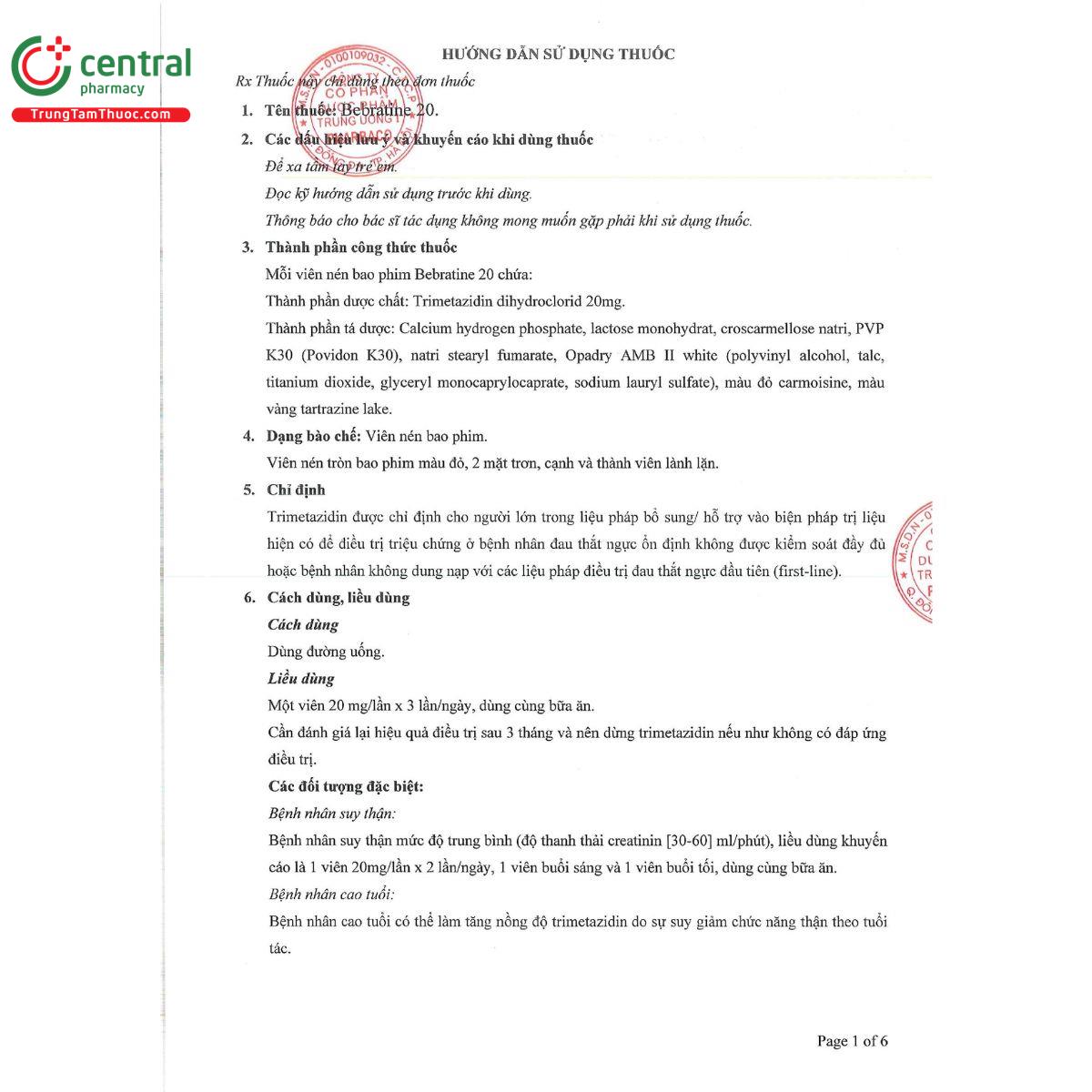 bebratine 20 3 K4287