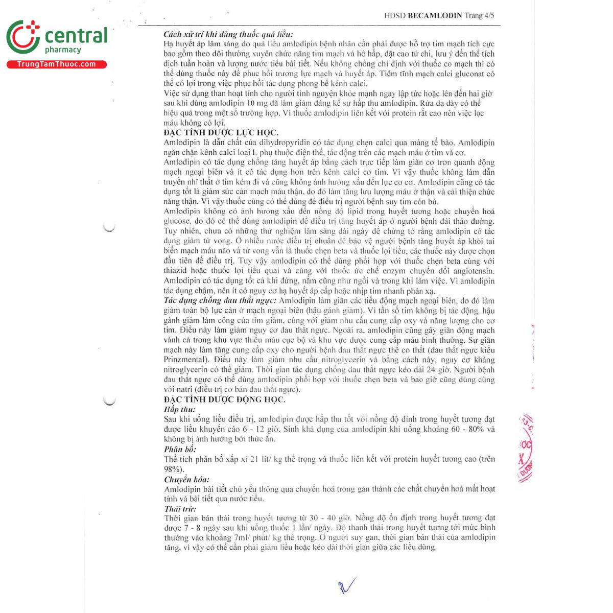 becamlodin 5mg 10 A0171