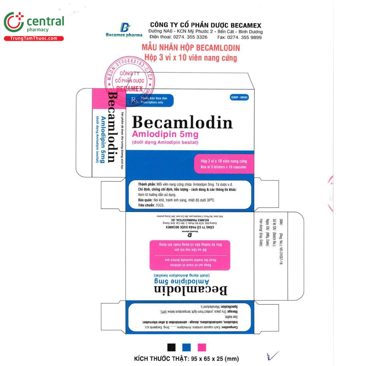 becamlodin 5mg 5 J4078
