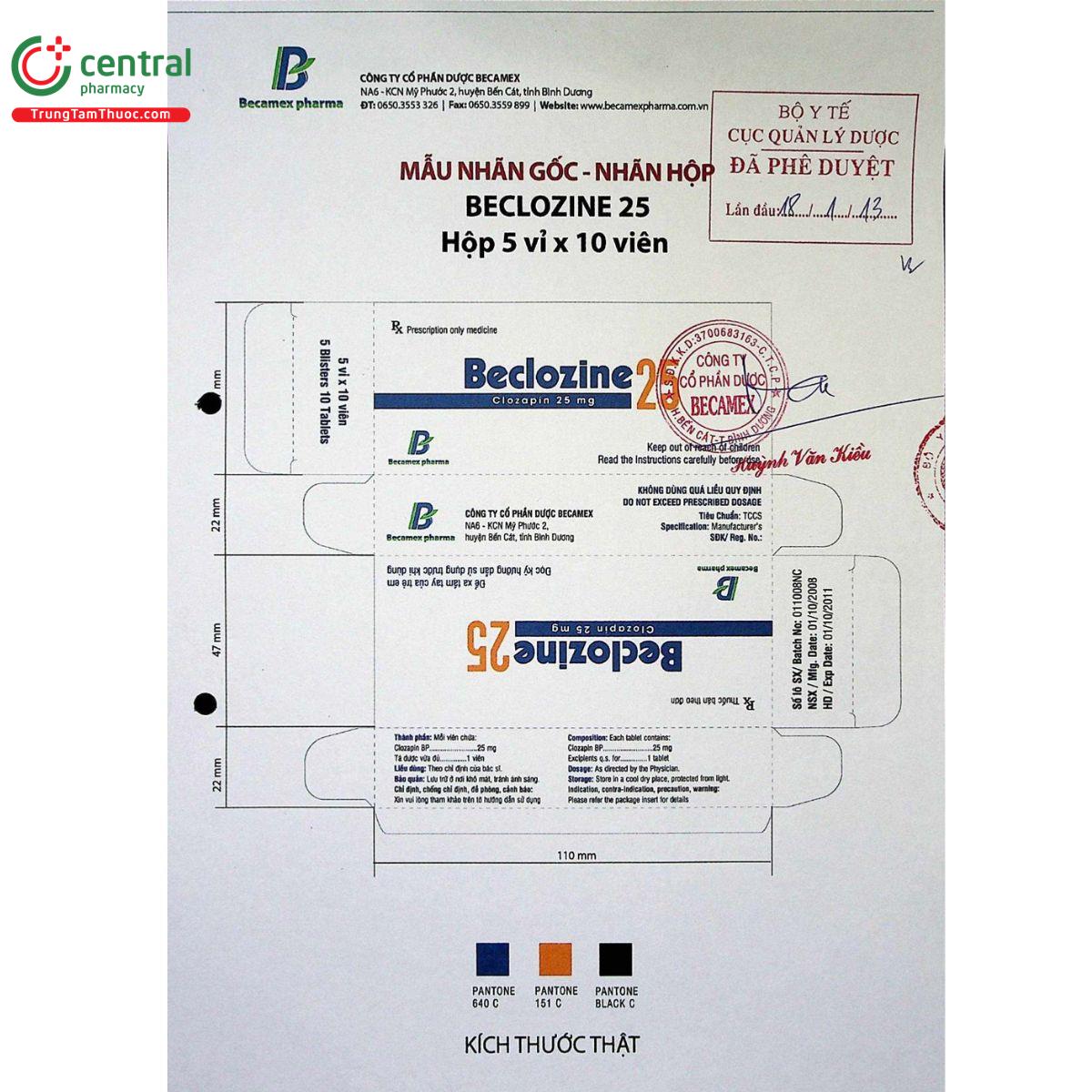 beclozine 25 6 J3224 beclozine 25 6 J3224