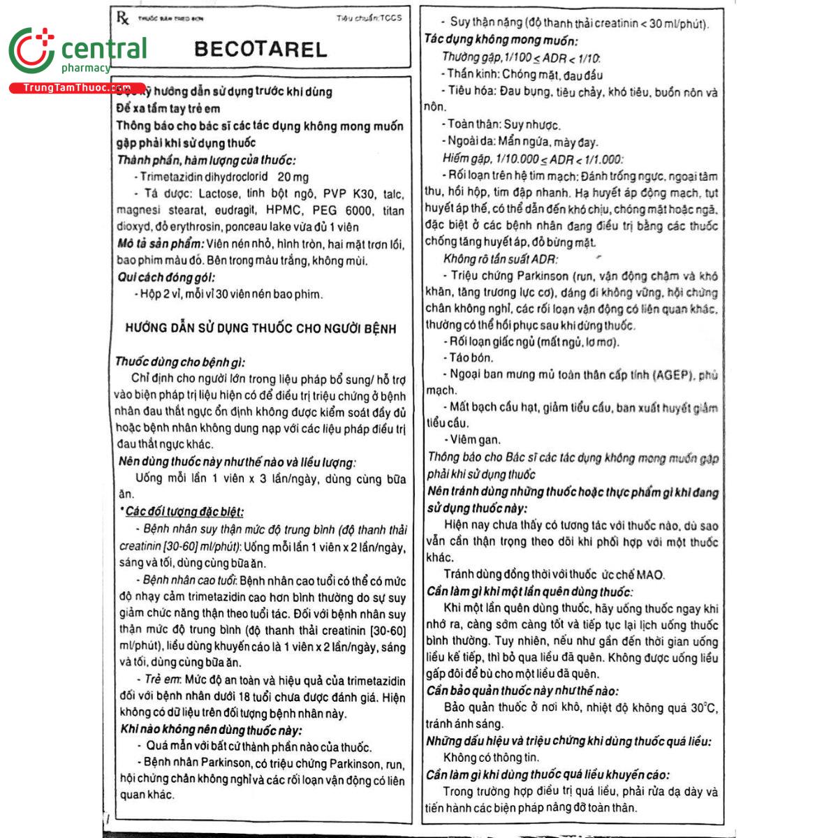 becotarel 20mg 5 V8756 becotarel 20mg 5 V8756