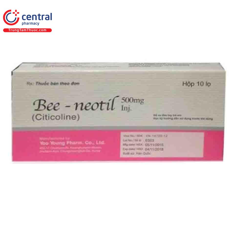 [CHÍNH HÃNG] Thuốc Bee - neotil Inj. 500mg - Điều trị rối loạn ý thức