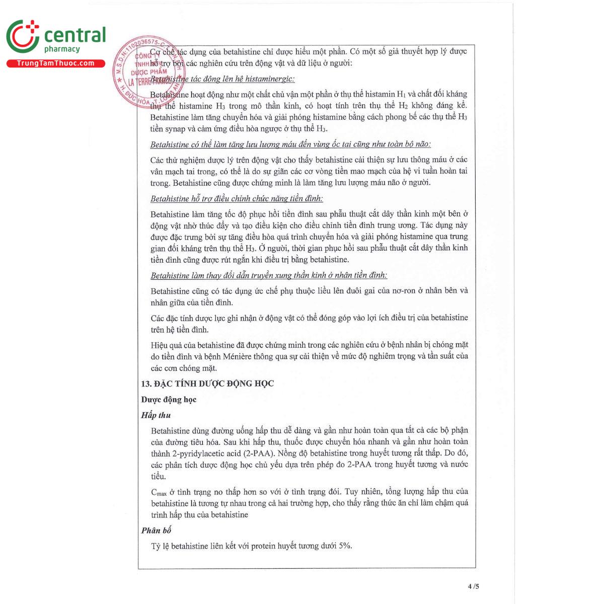 behistin 16mg 6 R7740