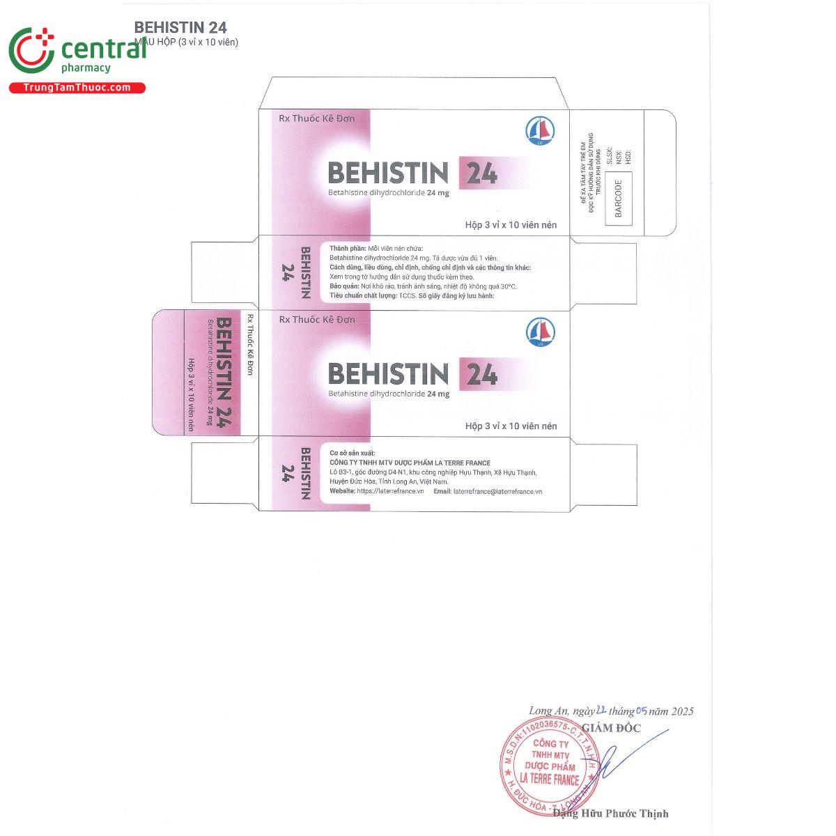 behistin 24mg 1 V8100 behistin 24mg 1 V8100