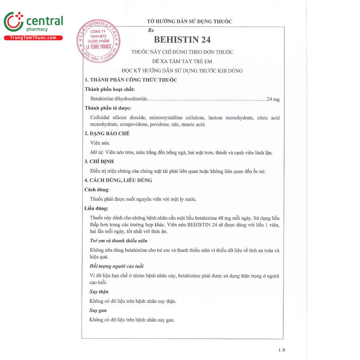 behistin 24mg 4 R7727 behistin 24mg 4 R7727