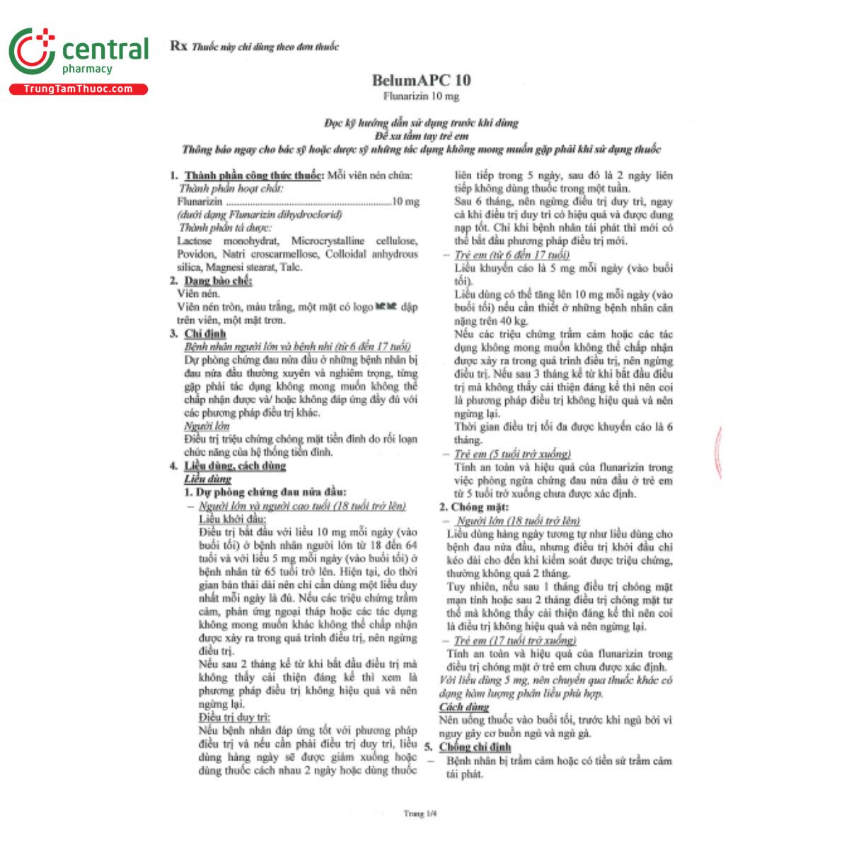 belumapc 10mg 4 M4562