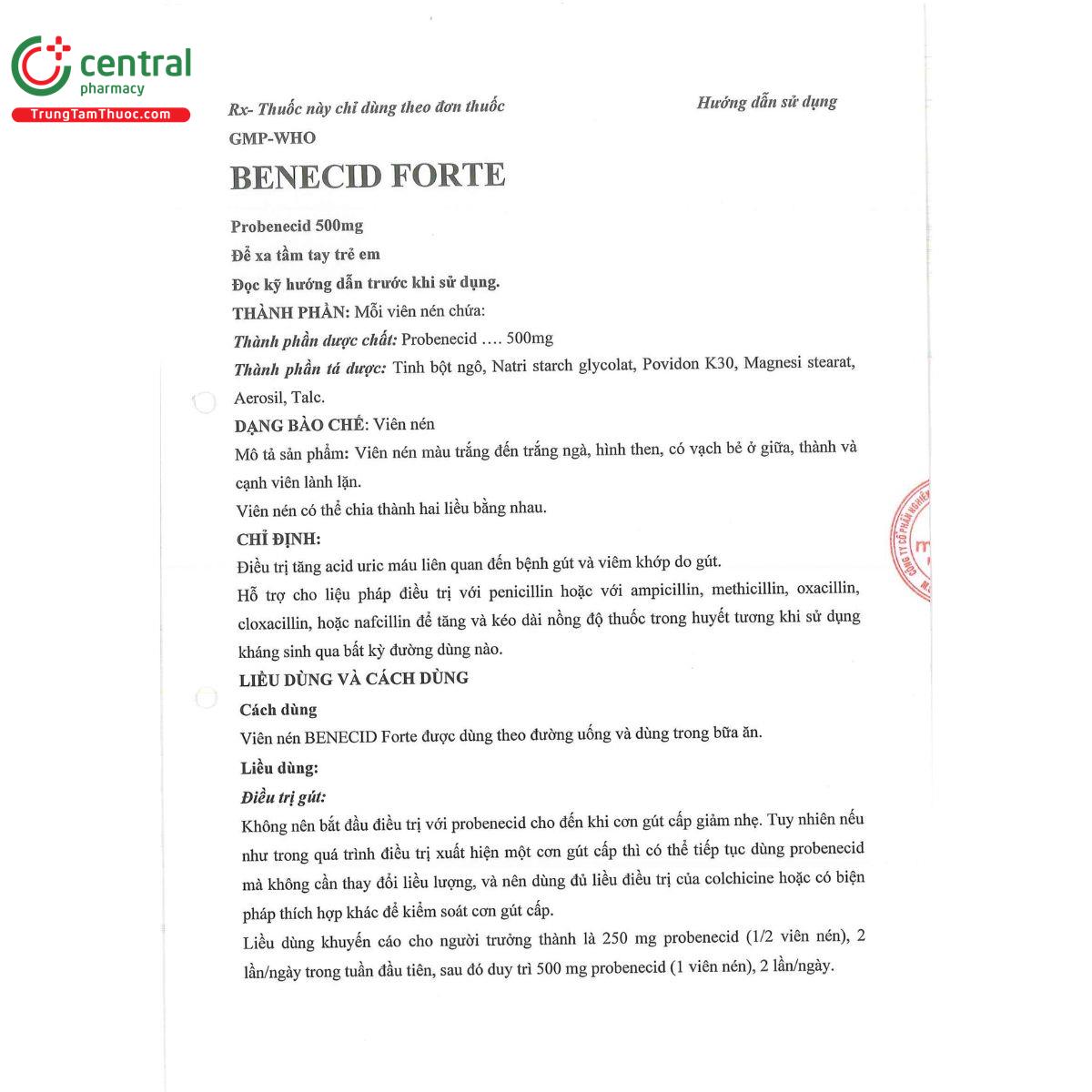 benecid forte 4 M4458 benecid forte 4 M4458