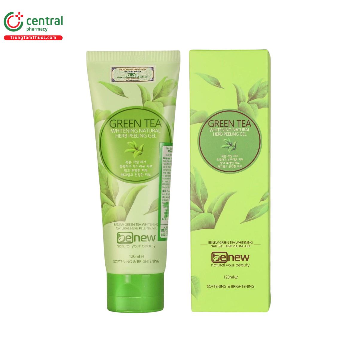 benew green tea whitening natural herb peeling gel 3 V8163