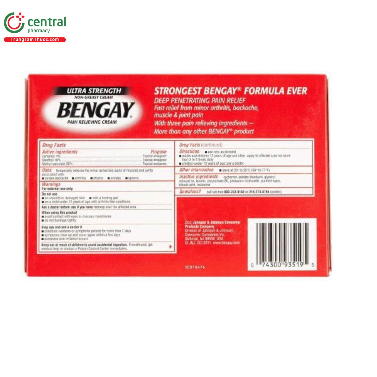 bengay ultra strength 4 M4188