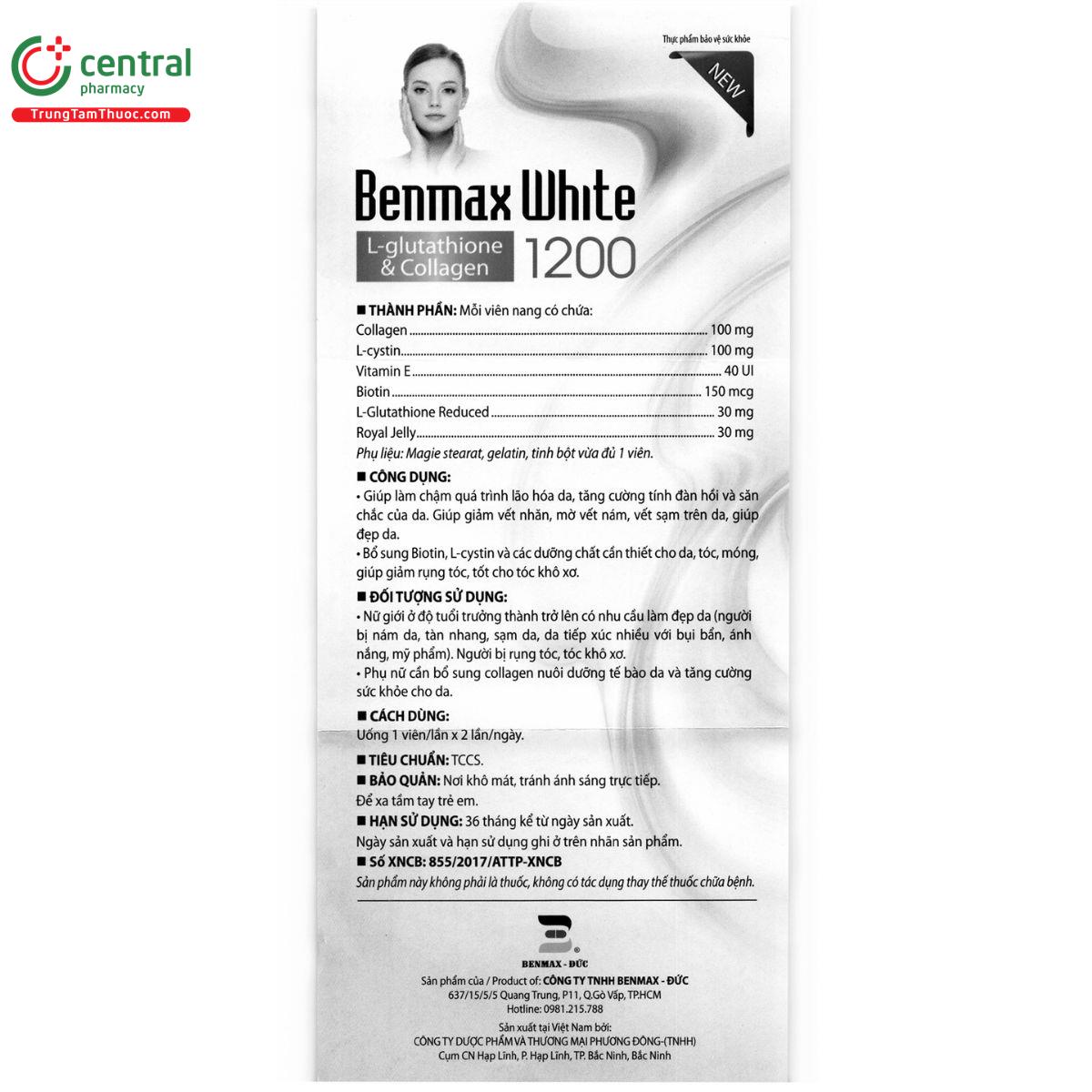 benmax white 1200 1 G2137