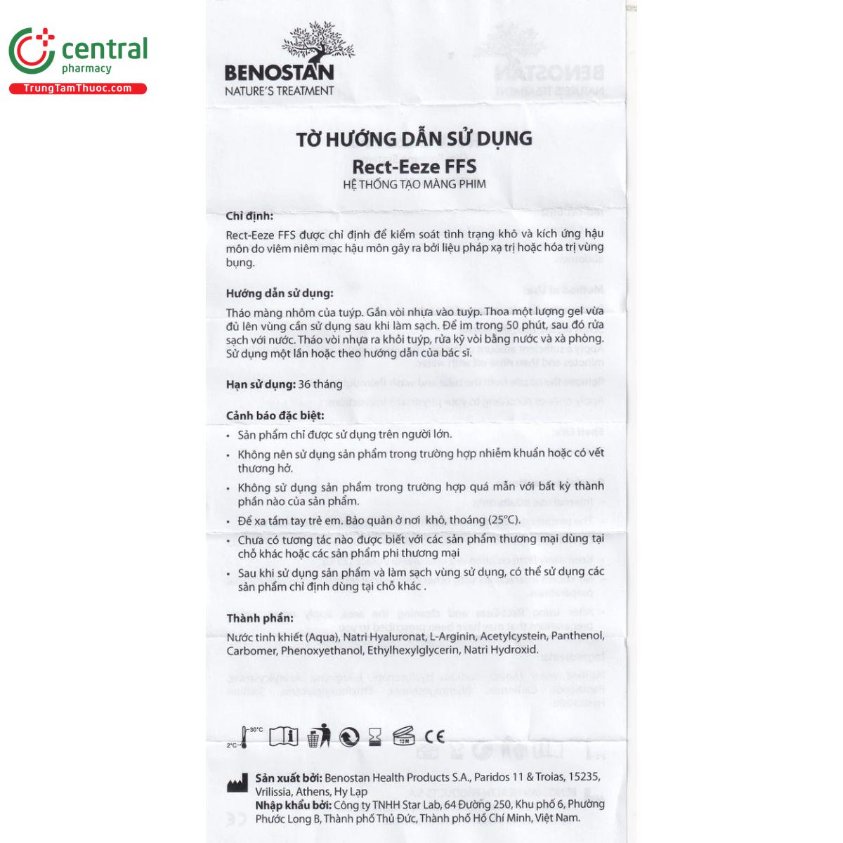 benostan rect eeze ffs 10 G2660