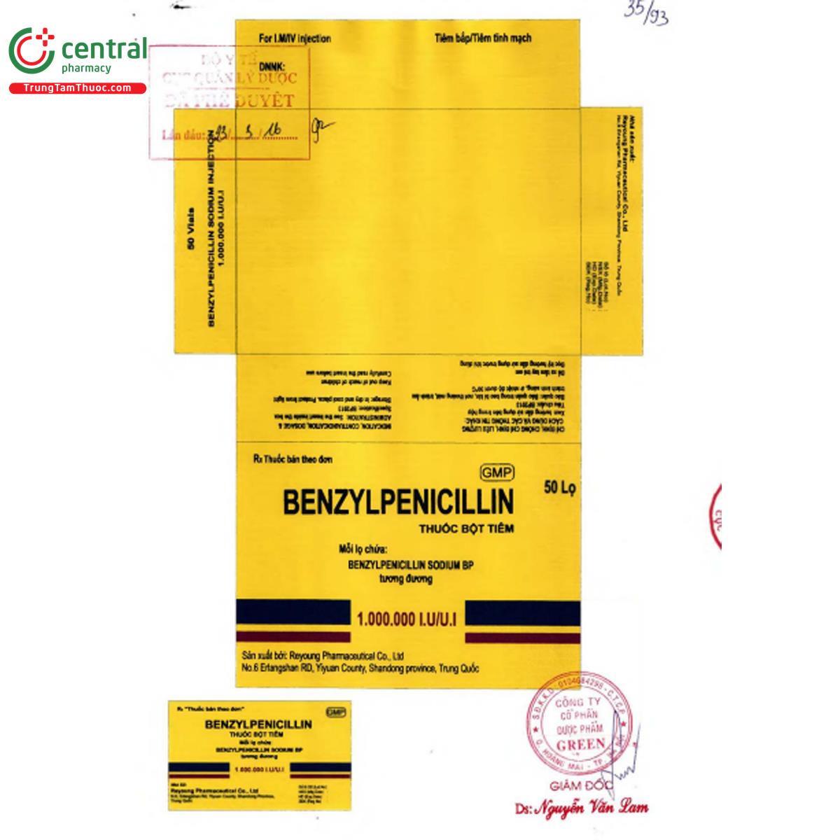 benzylpenicillin reyoung pharma 3 R7317 benzylpenicillin reyoung pharma 3 R7317