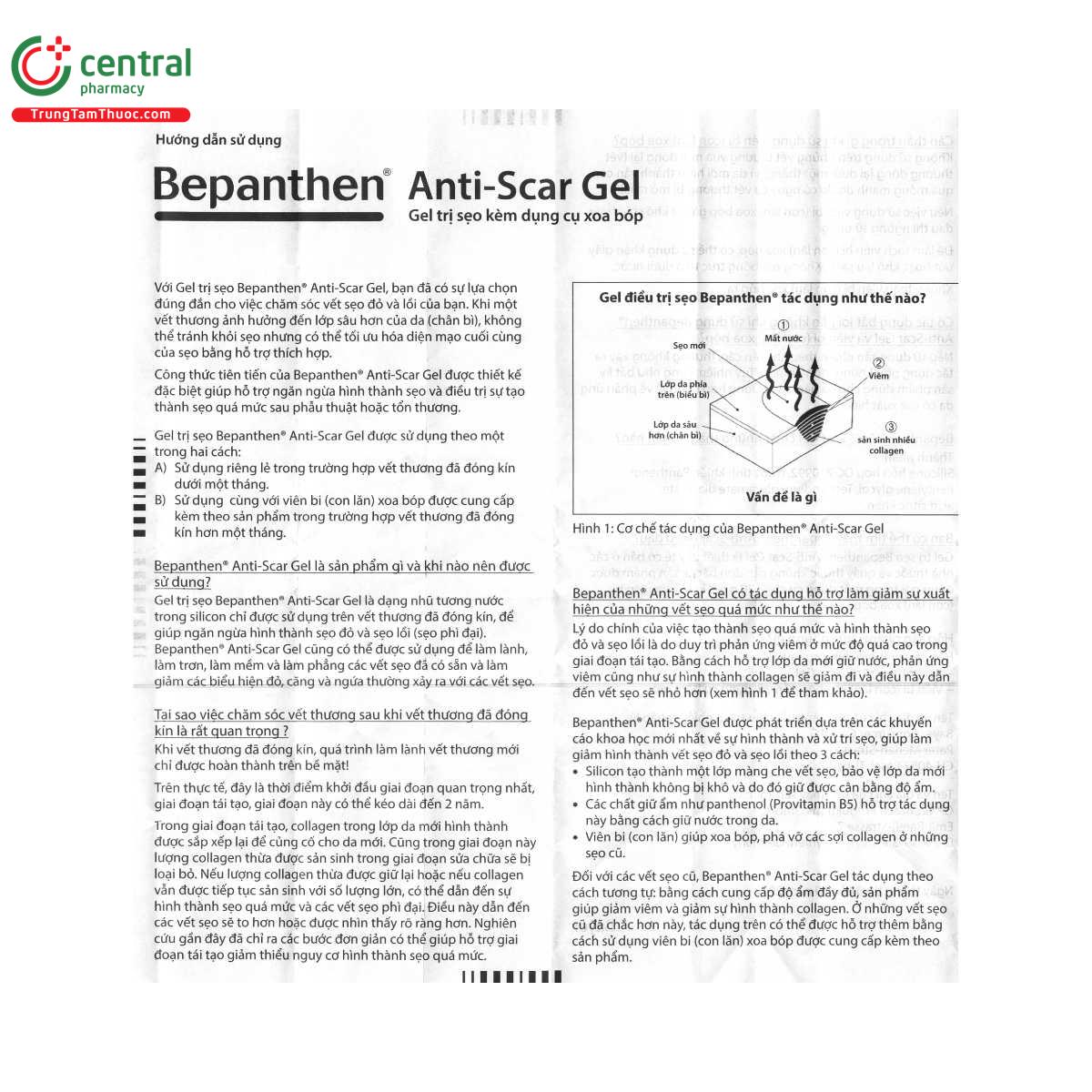 bepanthen anti scar gel 20g 9 G2018