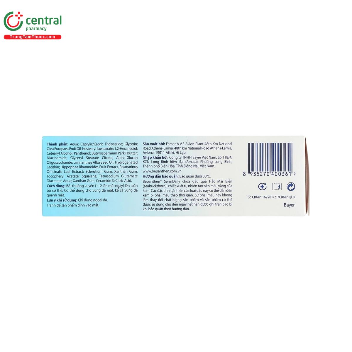 bepanthen sensidaily 9 H3027