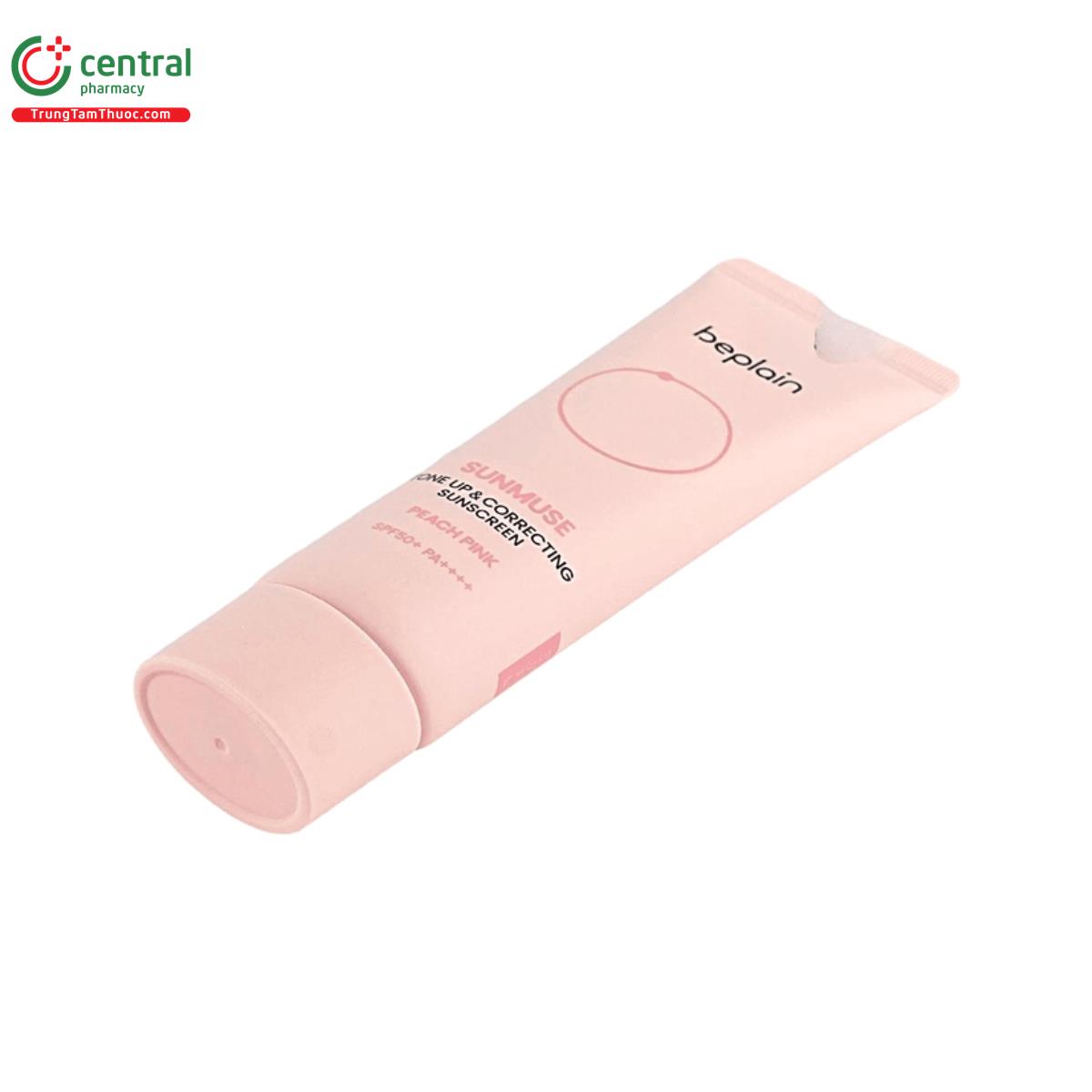 beplain sunmuse tone up correcting sunscreen peach pink 2 V8275