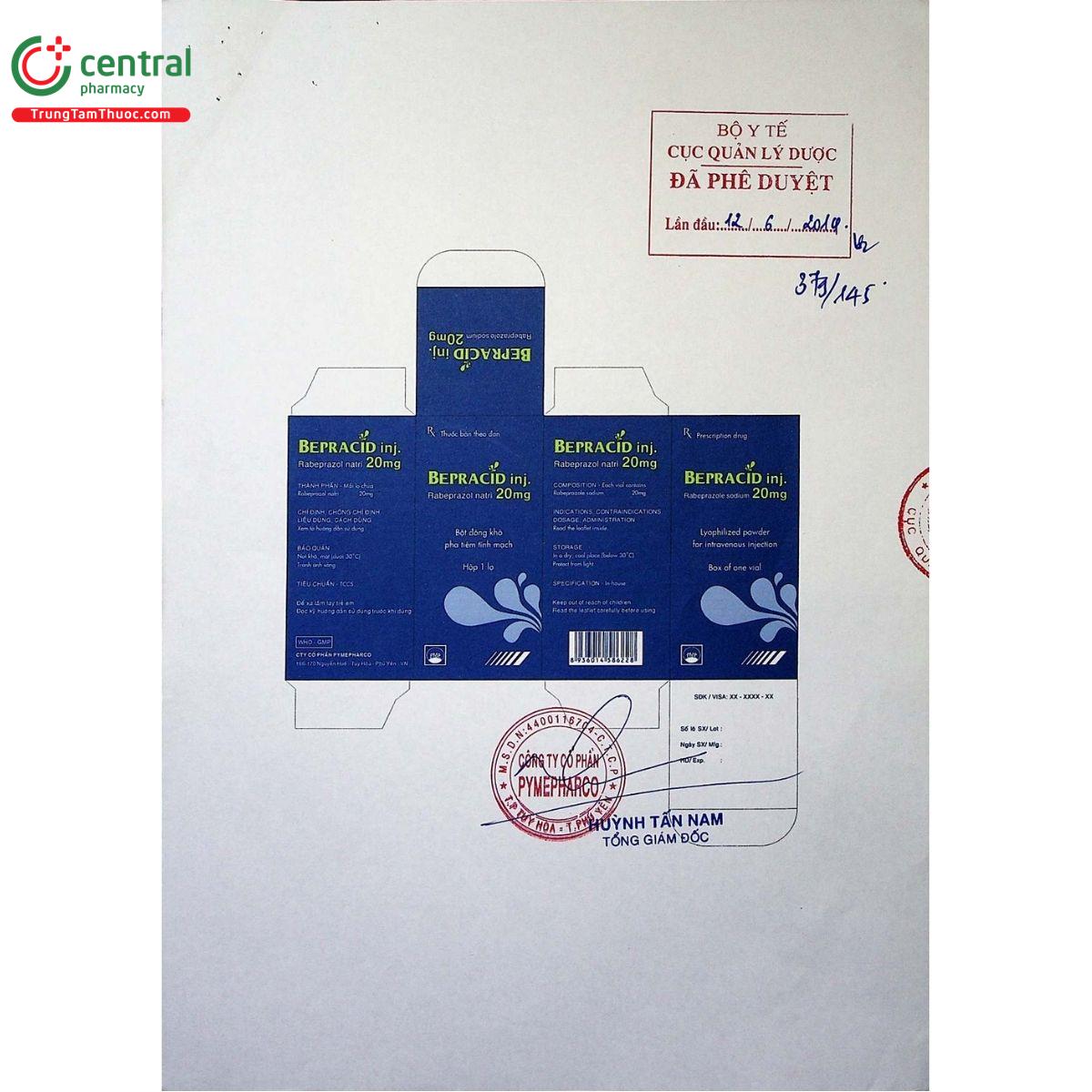 bepracid inj 20mg 1 B0803 bepracid inj 20mg 1 B0803