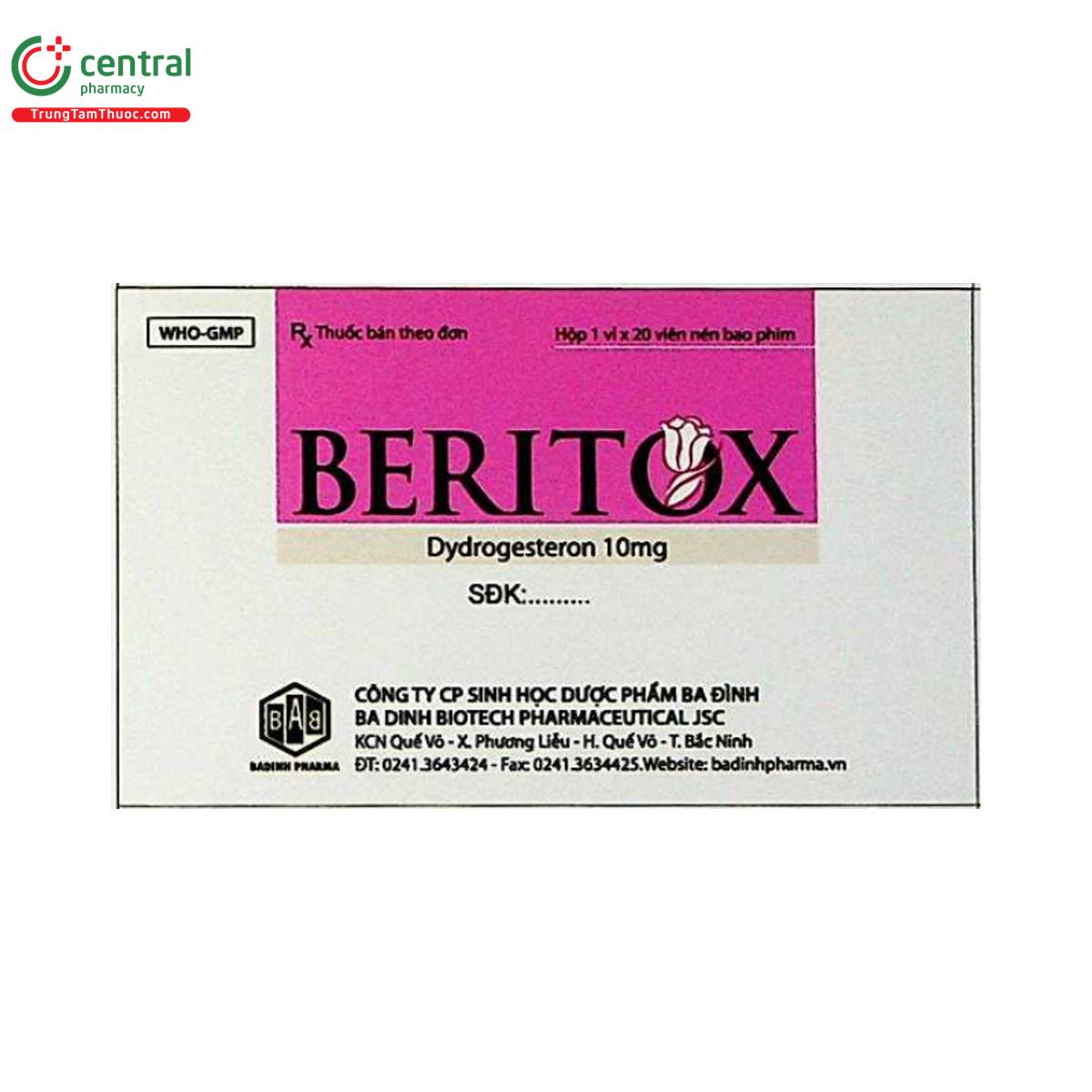 beritox 10mg 2 J3462 beritox 10mg 2 J3462